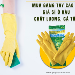 Mua găng tay cao su bán giá sỉ ở đâu chất lượng, giá rẻ?