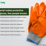 The material makes protective leather gloves, few people known