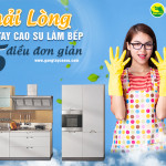 “Phải lòng” găng tay cao su làm bếp vì 5 điều đơn giản