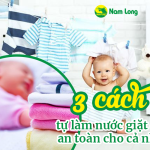 3 cách tự làm nước giặt đồ tự nhiên an toàn cho cả nhà