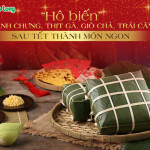 “Hô biến” bánh chưng, thịt gà, giò chả, trái cây… sau Tết thành món ngon