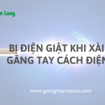 Găng tay cao su cách điện nhưng vẫn bị điện giật
