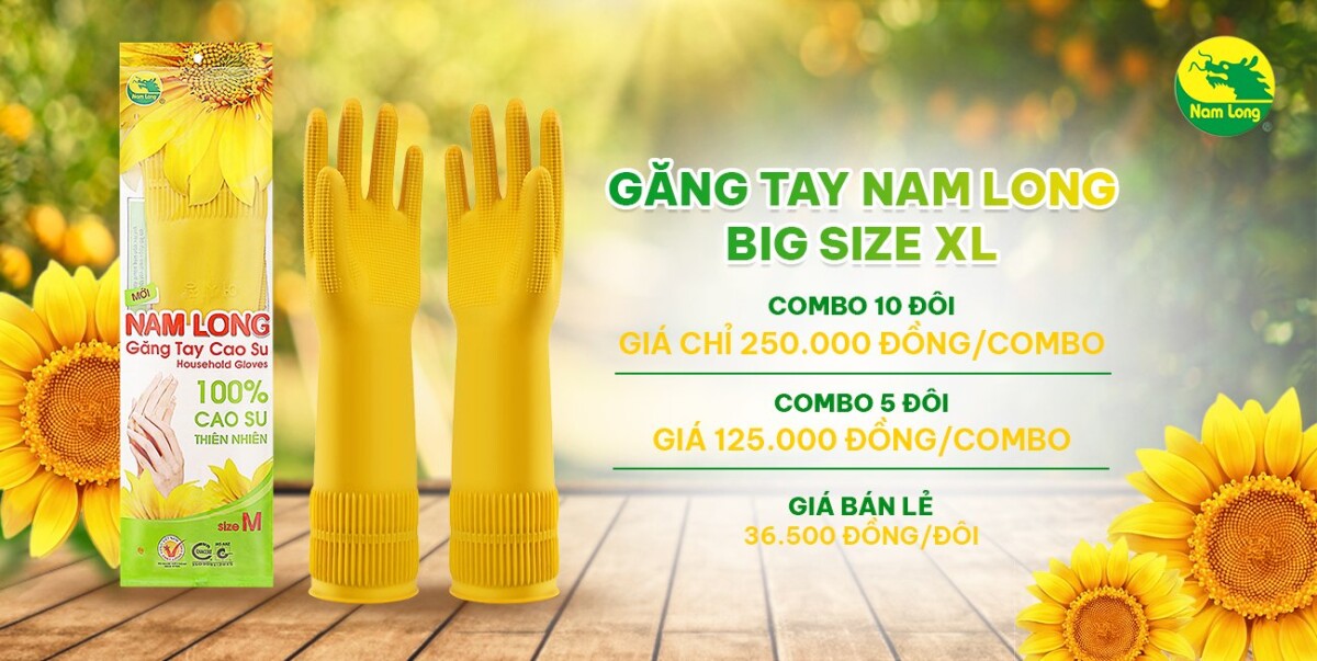 gang tay cao su day dai