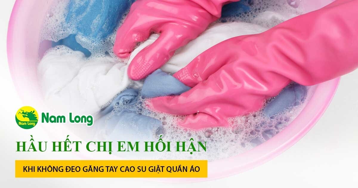 gang tay cao su giat quan ao dai tay